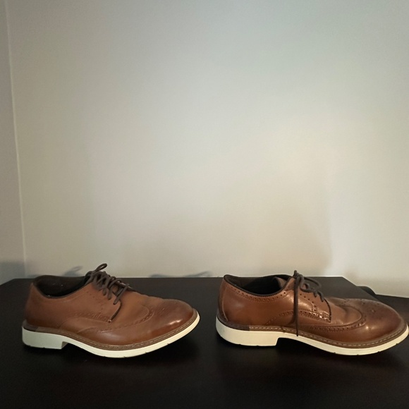Cole Haan Mens GO TO WING OXFORD British Tan Leather Shoe Size 9.5 M D - Picture 6 of 11